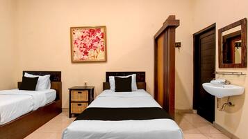 1 slaapkamer, een bureau, gratis wifi, beddengoed