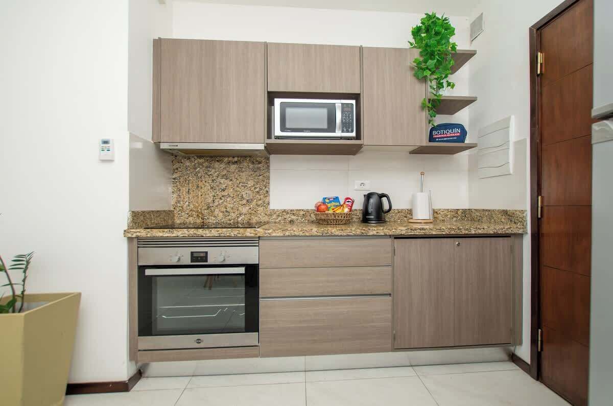 Apartemen, pemandangan kota | Dapur pribadi