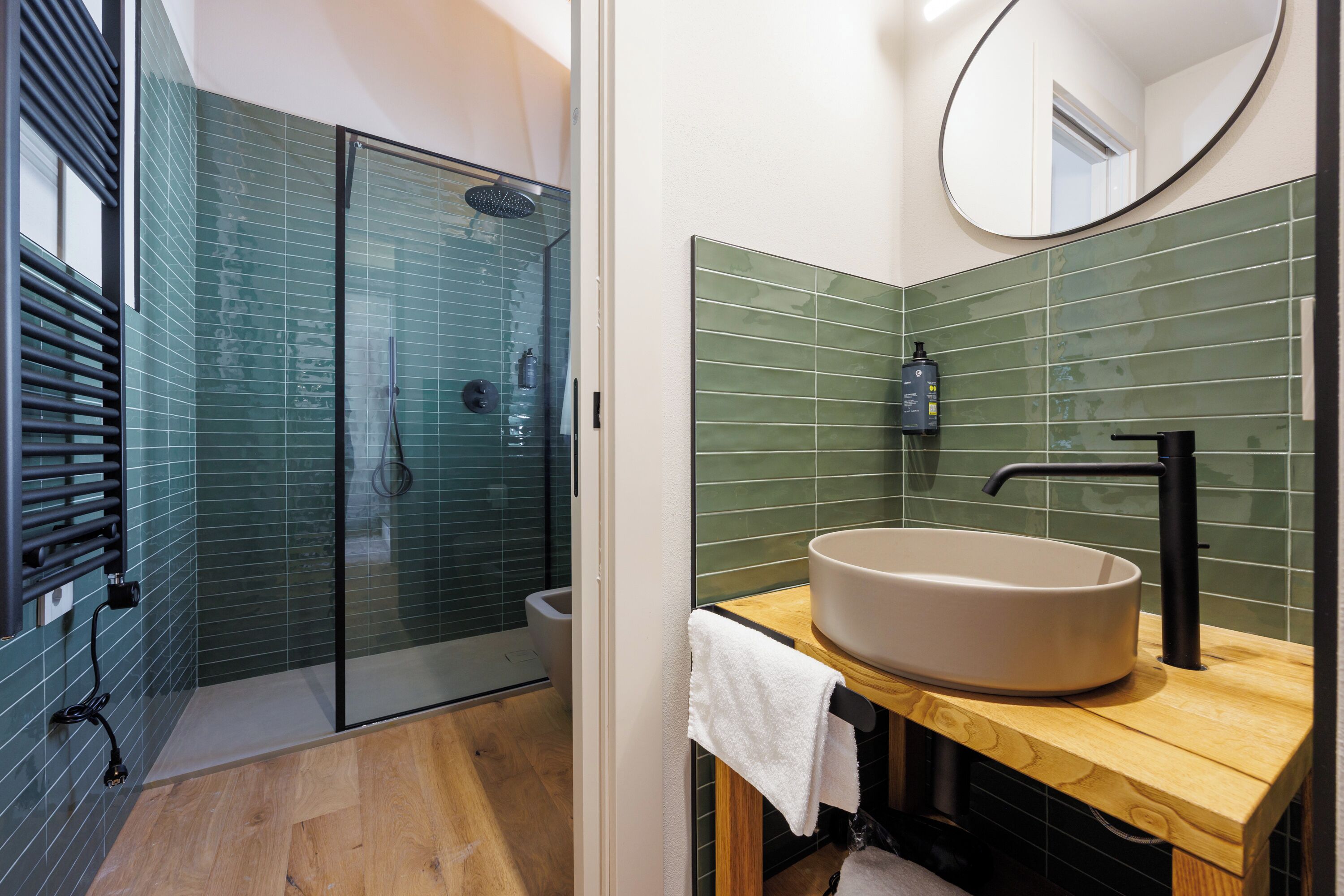 Apartment, Balkon, Hügelblick (Casa 7) | Badezimmer | Dusche, Haartrockner, Bidet, Handtücher