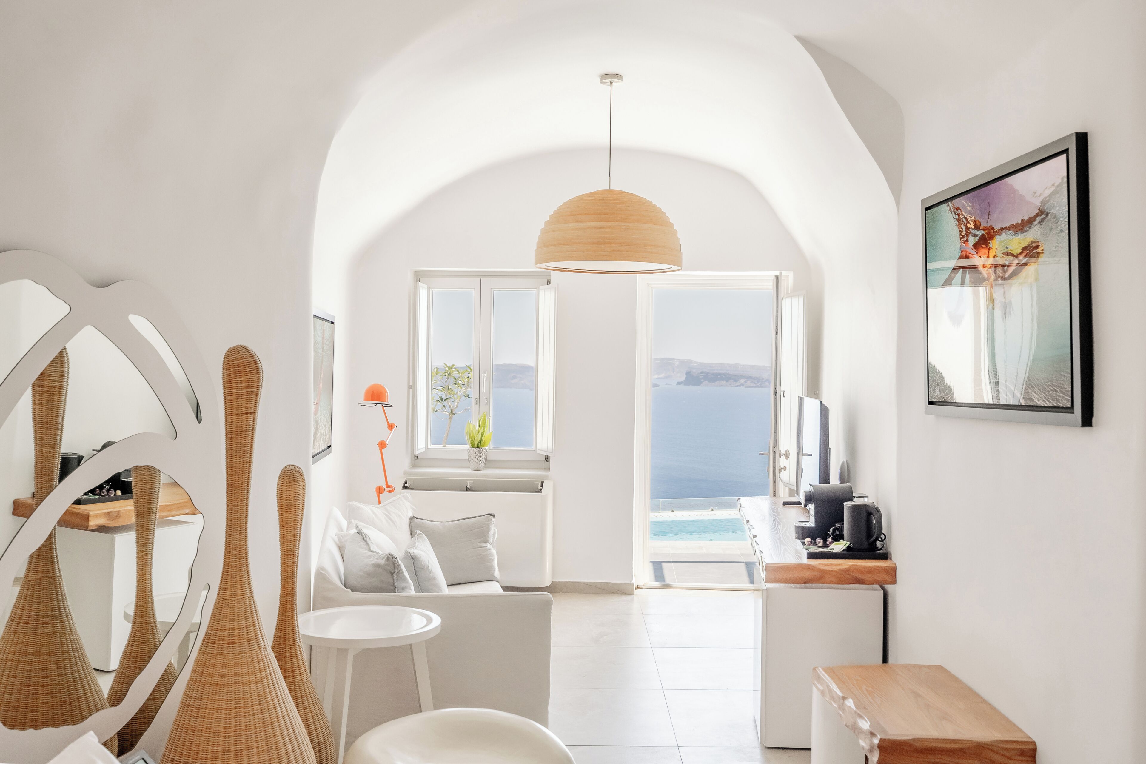 Signature suite, uitzicht op zee | Woonruimte