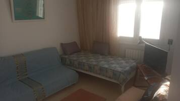 Classic Double Room, Balcony, City View | Living area