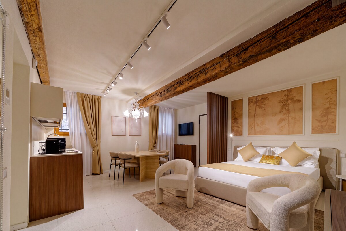 Departamento clásico | Tabla de planchar con plancha, wifi gratis y ropa de cama 