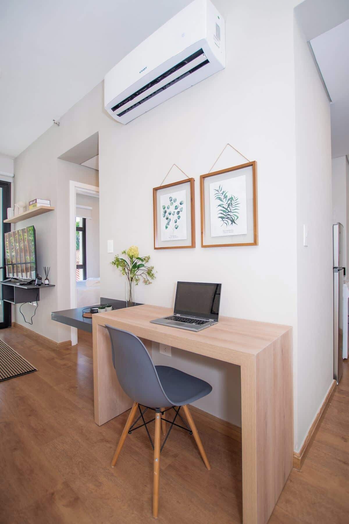 Apartemen, pemandangan kota | Interior
