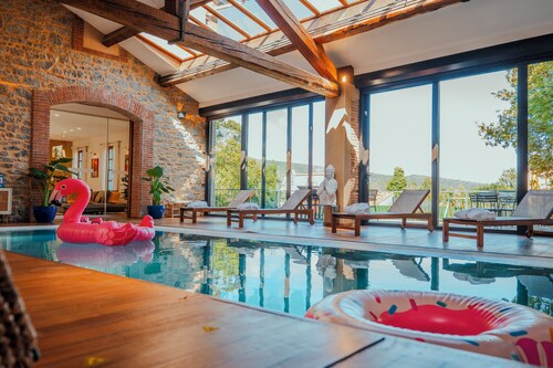 Casa Vamaë Piscine Intérieure Cinéma & Jardin