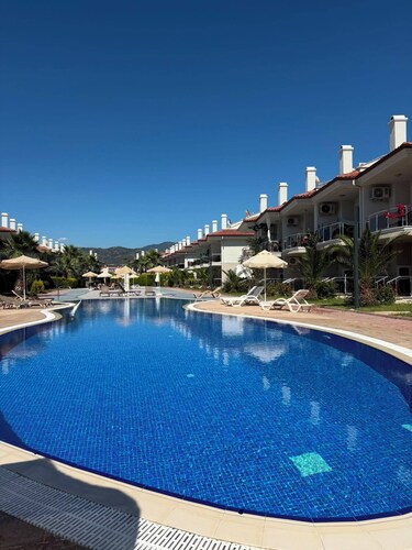 Beautiful 2-bedroom condo with AC in enchanting in Sunset Beach Club,Fethiye