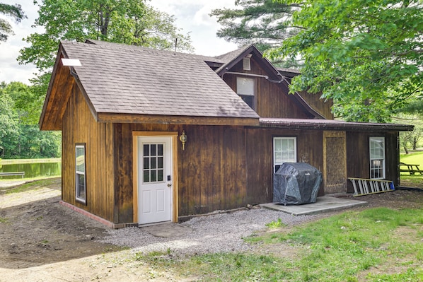 House (1 Bedroom) | Interior - 24-acre Finger Lakes Cabin w/ Private Pond (Arkport)