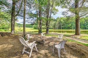 House (1 Bedroom) | Interior - 24-acre Finger Lakes Cabin w/ Private Pond (Arkport)