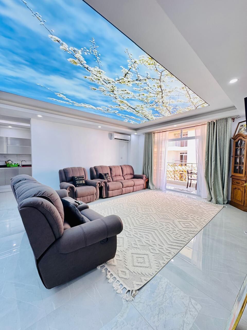 Family Apartment | Living area | 32-inch Smart TV with digital channels