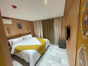 Comfort Double or Twin Room, Balcony, Garden View | In-room safe, blackout drapes, iron/ironing board (on request) - Hotel Almas Meknes (Meknes)