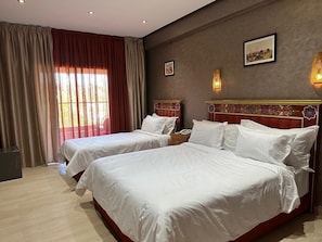 Comfort Double or Twin Room, Balcony, Garden View | In-room safe, blackout drapes, iron/ironing board (on request) - Hotel Almas Meknes (Meknes)