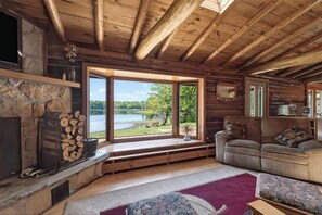 Fernseher, Kamin