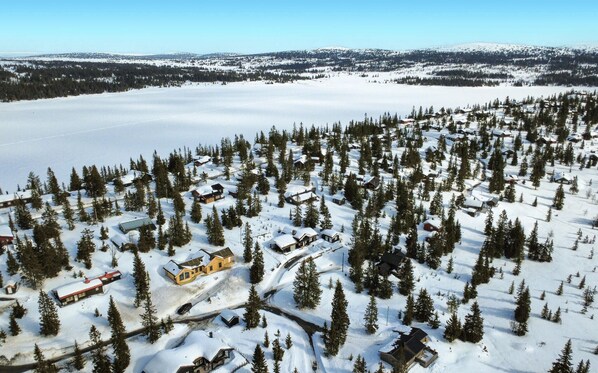 Aerial view - Stunning home in Sjusjøen with sauna (Sjusjøen)