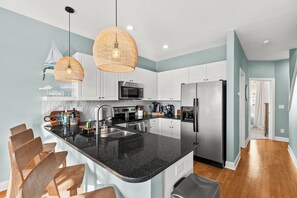 Private kitchen - Sunsets, Salty Air, and Waterfront Views (Surf City)