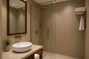 Deluxe Double Room, Valley View | Bathroom - The Hills Kasauli  (Kumarhatti)