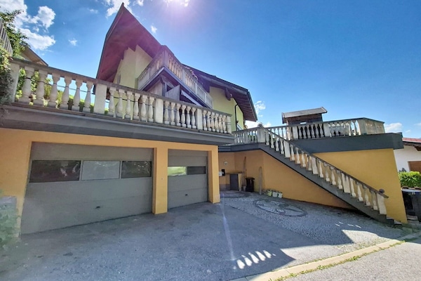 Haus, Zuhause, Dach, Auffahrt, Balkon, Villa, Veranda
