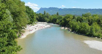Gîtes les Cerisiers 2 : Le Figuier en pleine nature à 2 pas de la rivière Drôme