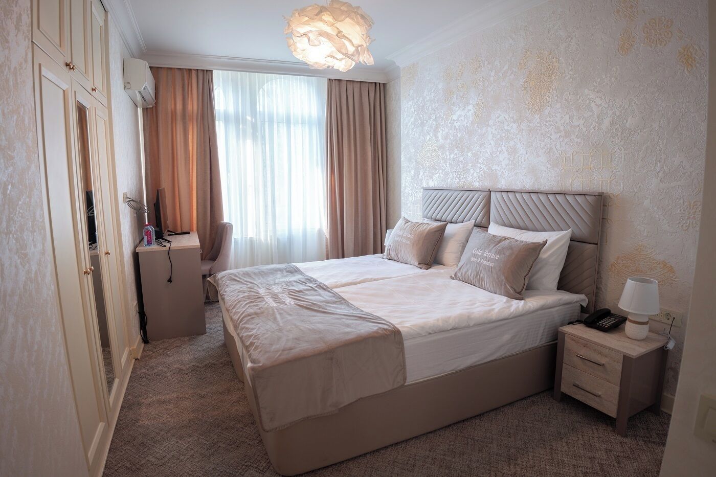 Standard Double or Twin Room, City View | In-room safe, desk, laptop workspace, blackout drapes