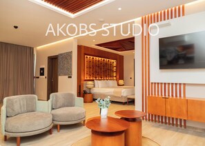 Superior Suite, Private Pool | Ruang tamu