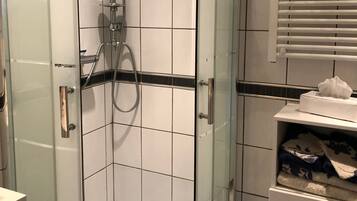 Shower, hair dryer