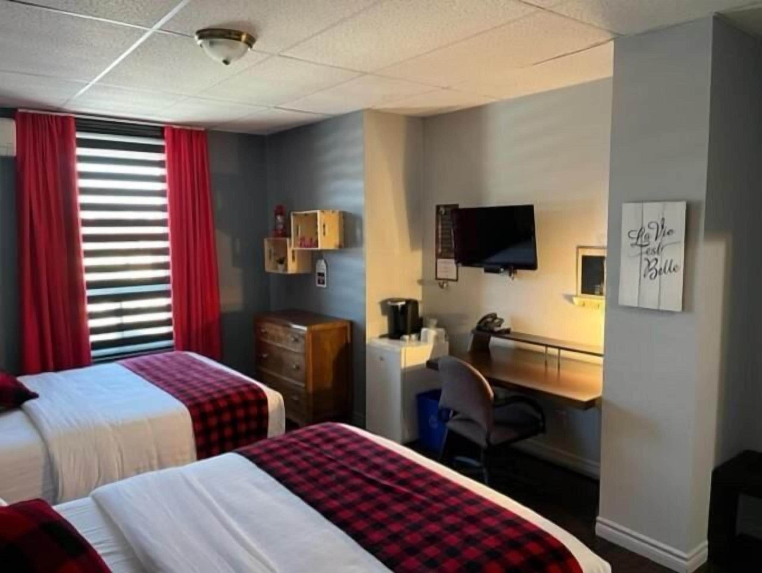 Blackout curtains, iron/ironing board, free WiFi