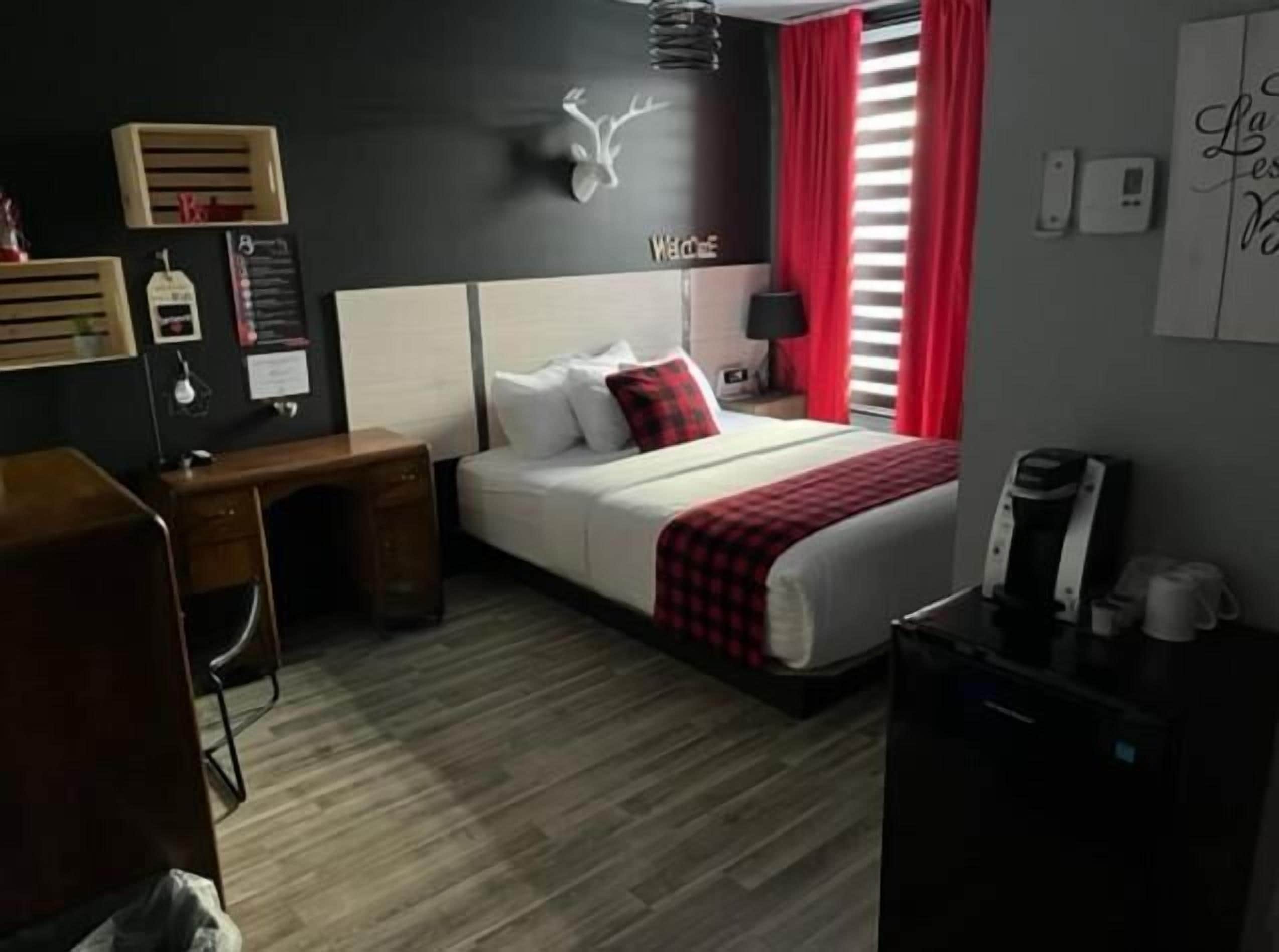 Blackout curtains, iron/ironing board, free WiFi
