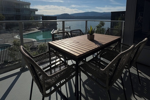 View from the spacious deck