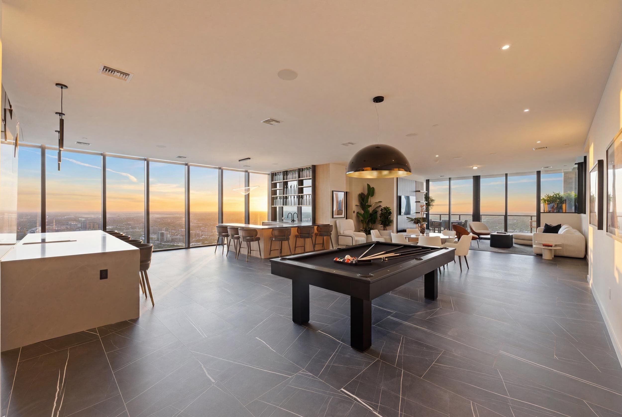 Presidential-Penthouse, 4 Schlafzimmer, eigener Pool, Meerblick | Zimmersafe, Schreibtisch, laptopgeeigneter Arbeitsplatz