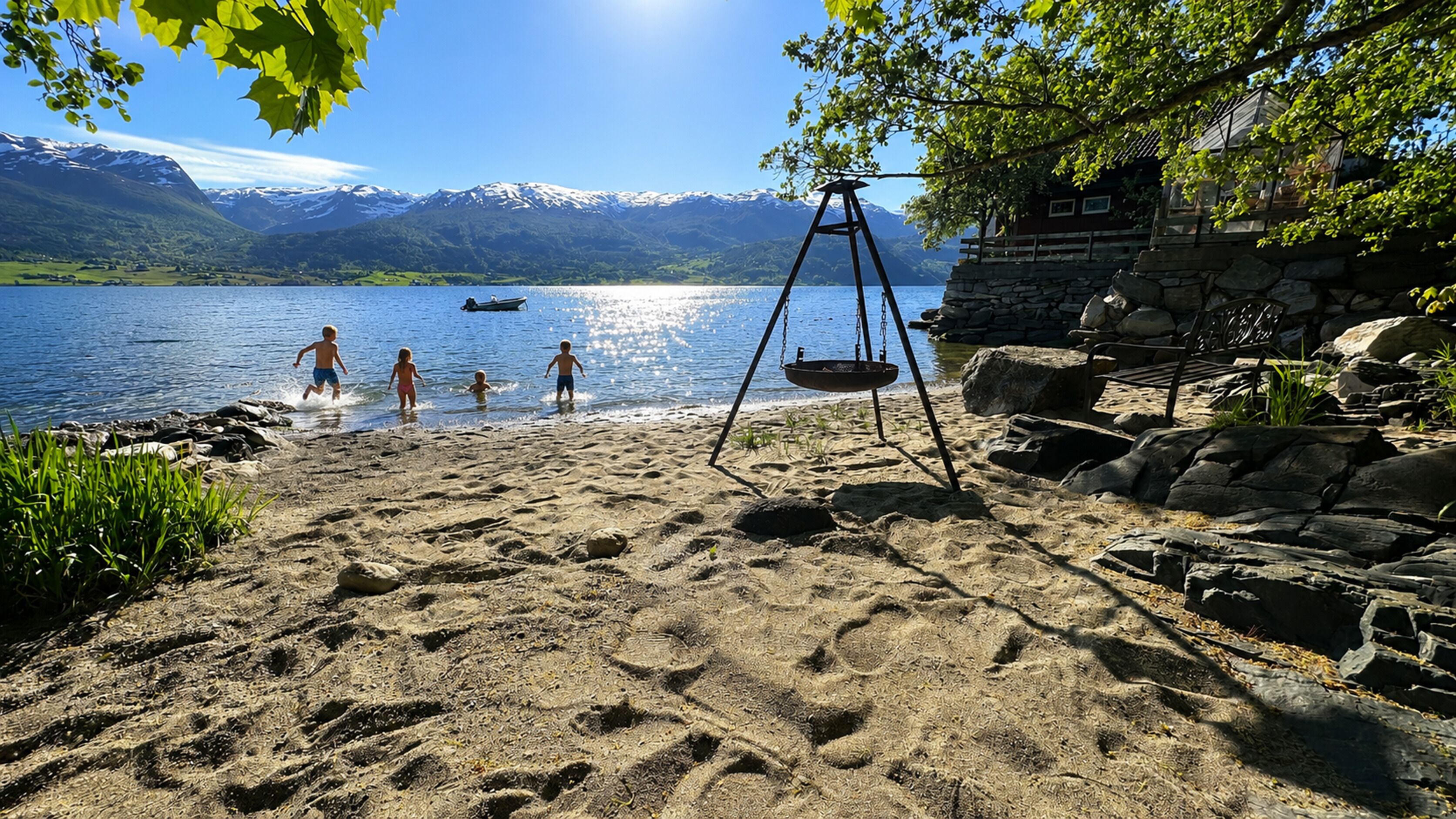 Privat strand