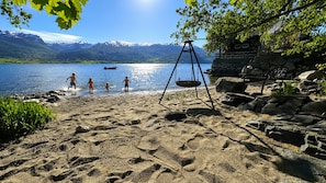 Private beach