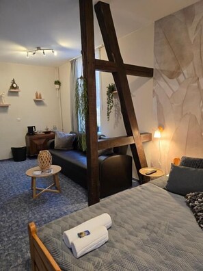 Comfort-Doppelzimmer, Bergblick | Innenbereich