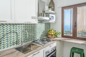 Private kitchen - Concettina Apartment sea view for up to 5 people! (Massa Lubrense)