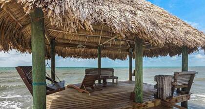 Tropical beachfront getaway with private pool, ocean views & enclosed yard