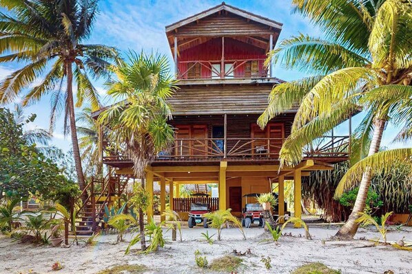Exterior - Waterfront villa with private pool, balcony, partial AC, fast WiFi - near beach (San Pedro)