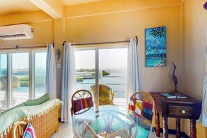 Interior - Comfortable condo with lagoon-view balcony, WiFi, AC & pool access (San Pedro)
