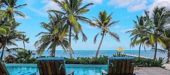 Relaxing condo with shared pool, ocean views, partial AC & WiFi