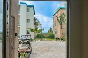 Interior - Caribbean condo with ocean view, on-site pool, & private balcony (San Pedro)