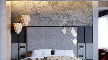 Zimmer, 1 King-Bett | Hochwertige Bettwaren, Minibar, Zimmersafe, Schreibtisch