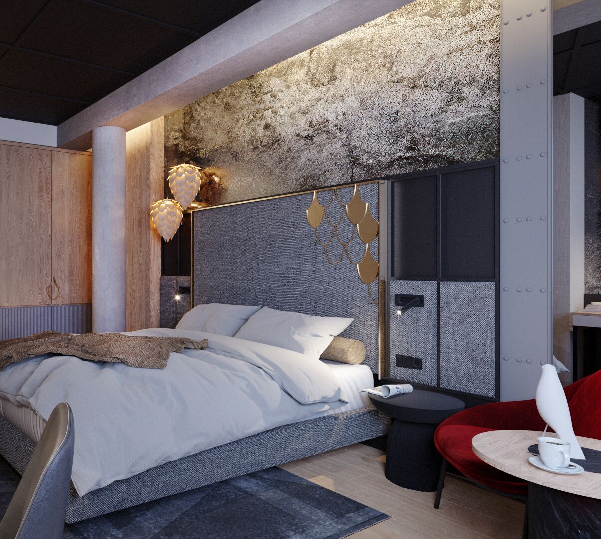 Habitació, 1 llit de matrimoni gran | Roba de llit d'alta qualitat, minibar i caixa forta a l'habitació 