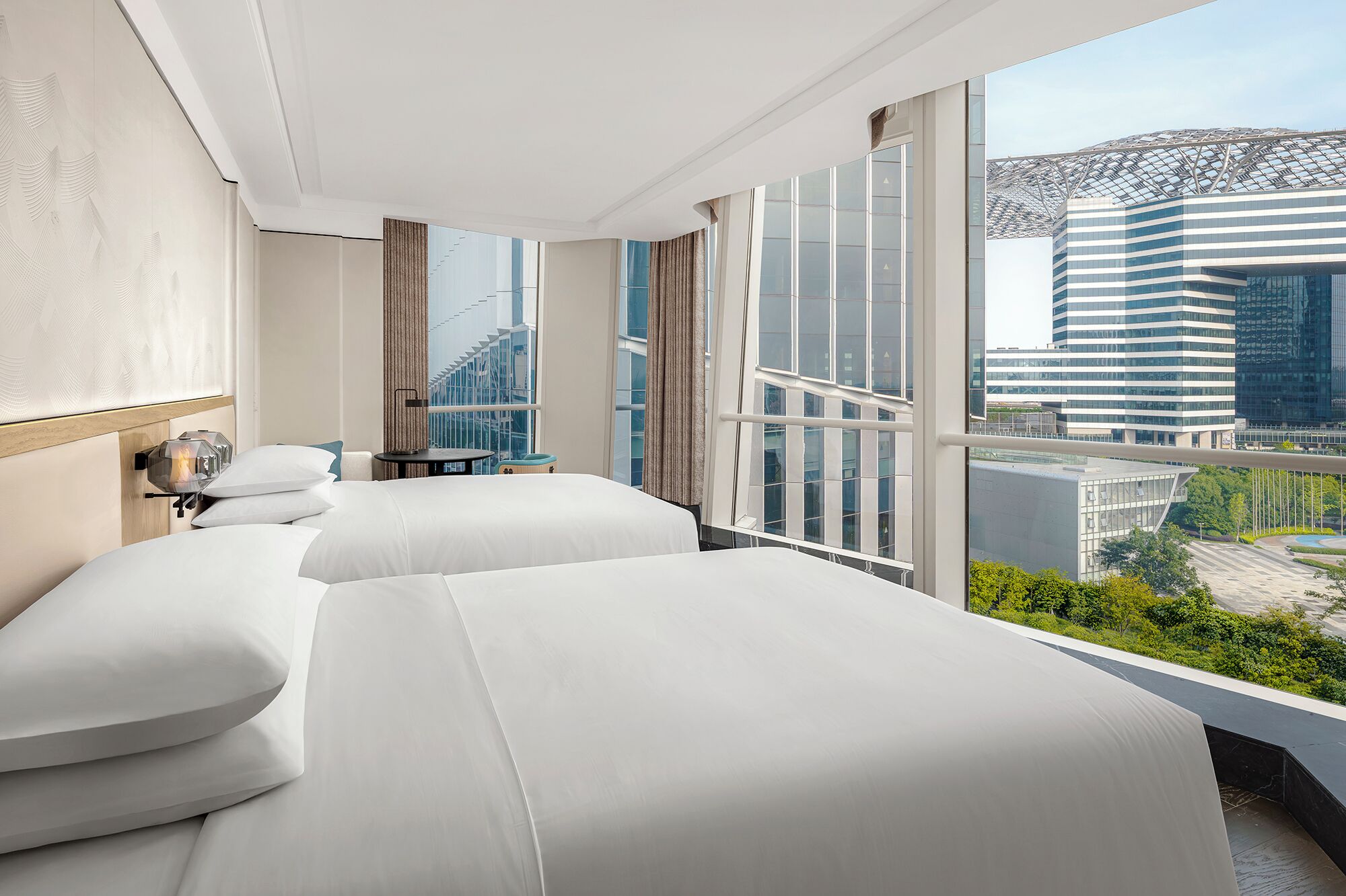 Superior Room, 2 Double Beds, City View | Pillow-top beds, minibar, in-room safe, blackout curtains