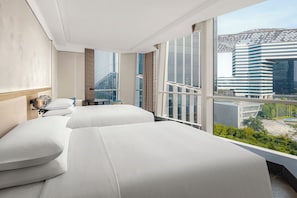 Superior Room, 2 Double Beds, City View | Pillow-top beds, minibar, in-room safe, blackout curtains