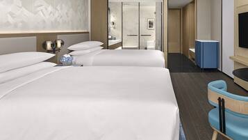 Pillowtop-Betten, Minibar, Zimmersafe, Verdunkelungsvorhänge
