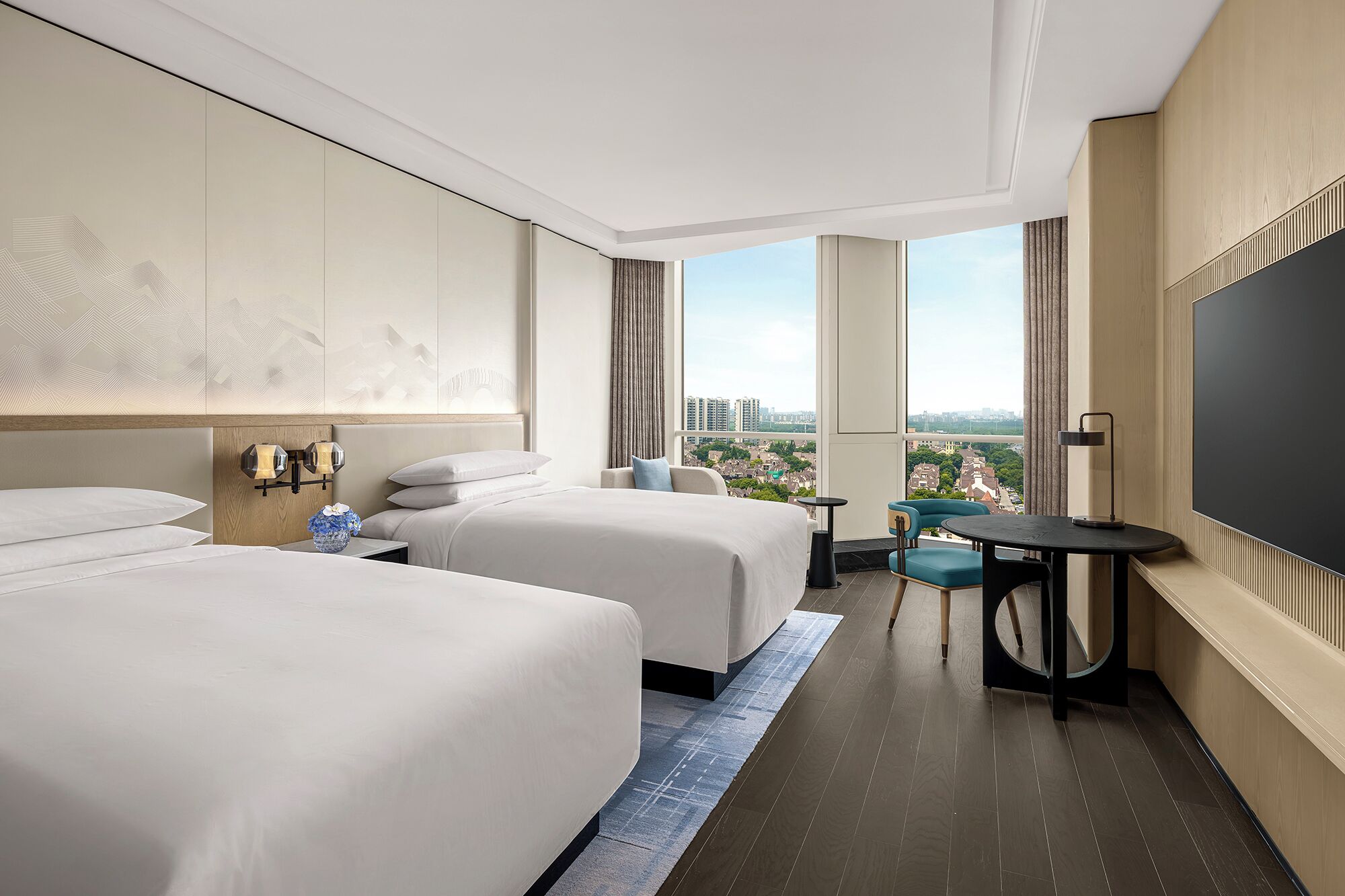 Pillow-top beds, minibar, in-room safe, blackout curtains