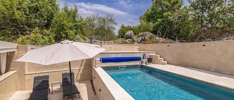 A heated pool