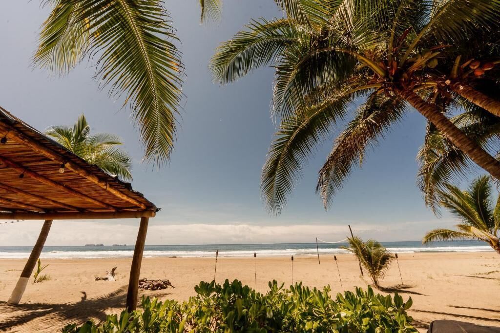 On the beach, beach bar