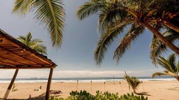 On the beach, beach bar