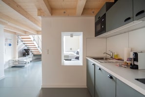 Private kitchen - Vorgarten Apartments—central, new, and stylish for a comfortable stay in Vienna (Wien)
