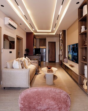 Living area - Luxury 2BR Apartment in Ikoyi (Lagos)