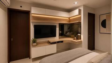1 habitación, tabla de planchar con plancha, wifi y ropa de cama