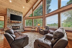 Fernseher, Kamin, Arbeitsbereiche