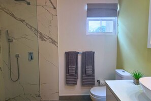 Shower, hair dryer, towels, soap - Clermont Gated apartment Tennis Court, Shared Pool, Warrens 5 min, Beach 10 min (Saint James)